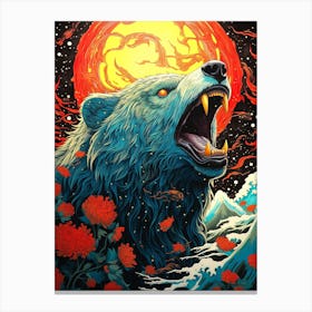 Bear In The Sun Canvas Print