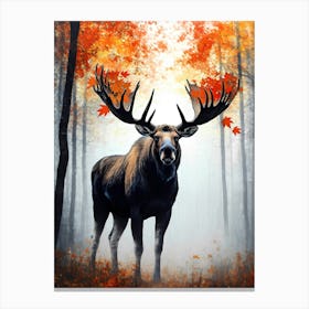 Moose In The Forest Toile