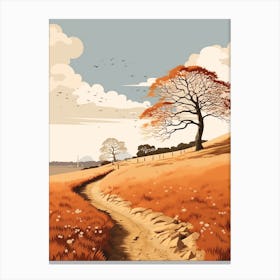 The Saxon Shore Way England 2 Hiking Trail Landscape Canvas Print