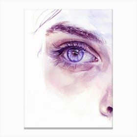 Purple Eyes Canvas Print