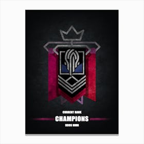 Nokk Rainbow Six 1 Canvas Print