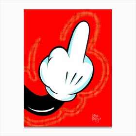 My Finger | Pop art Canvas Print