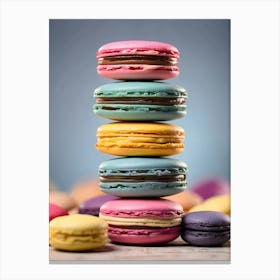 Colorful Macarons 2 Canvas Print