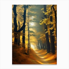 Autumn Forest Path 2 Canvas Print