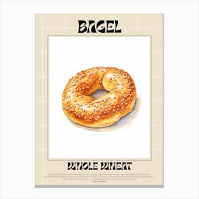 Whole Wheat Bagel 7 Canvas Print