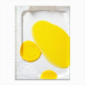 Signal Yellow Sheet Of Paper Transformed Into A Pop Up Masterpiece White Accents Highlighting Deep Canvas Print