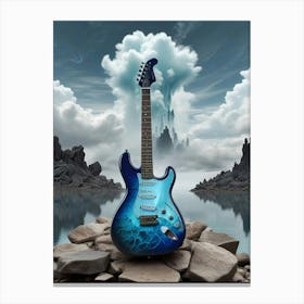 Guitar In The Sky Canvas Print