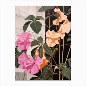 Flower Illustration Bougainvillea 1 Canvas Print