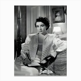 American Actress Elizabeth Taylor, Circa 1950 Canvas Print