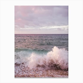 Purple Waves Canvas Print