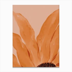 Orange Sunflower Canvas Print