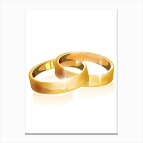 Wedding Rings Canvas Print