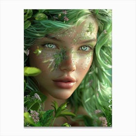 Green Fairy Canvas Print