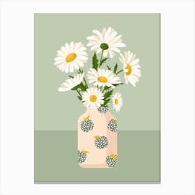 Abstract Daisies Botanical Toile