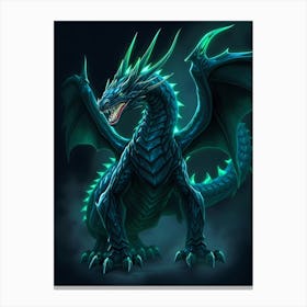 Blue Dragon 4 Canvas Print