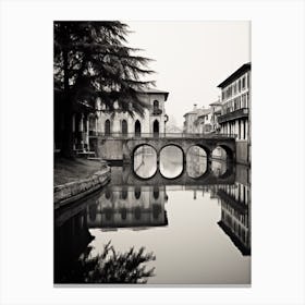 Padua, Italy,  Black And White Analogue Photography  2 Canvas Print