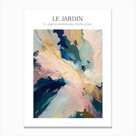 Le Jardin Abstract Oil Painting 1 Canvas Print