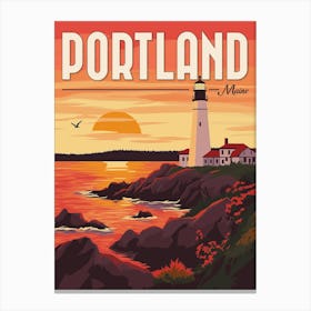 Portland, Maine Lighthouse Canvas Print