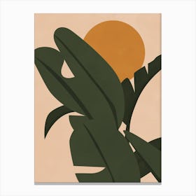 Banana Leaves Canvas Print