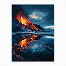 Iceland Volcano Canvas Print