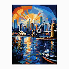 Bridge to Beauty: Sydney Harbour's Skyline Jewel Canvas Print