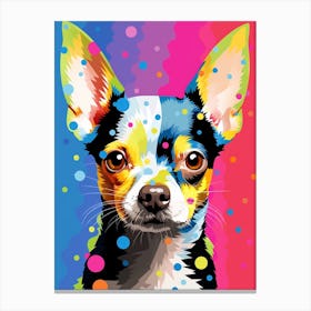 Chihuahua Pop Art Inspired 1 Canvas Print