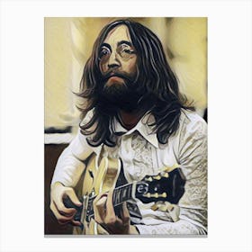 John Lennon Painting Canvas Print