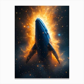 Cosmic Voyager. Space Whale Canvas Print