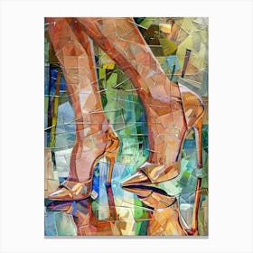 Mosaic - Women In High Heels Canvas Print