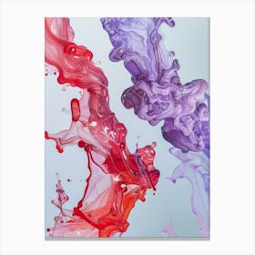 Abstract Paint Splashes Canvas Print