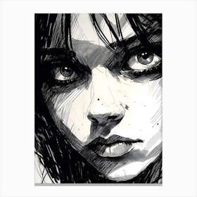 Portrait Of A Girl Canvas Print