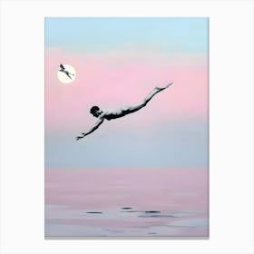 'Swimming' 1 Canvas Print