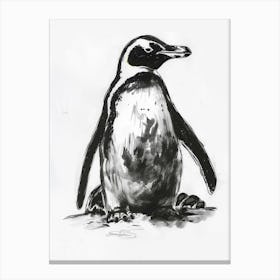 King Penguin Huddling For Warmth 1 Canvas Print