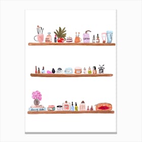 Beauty Shelf Canvas Print
