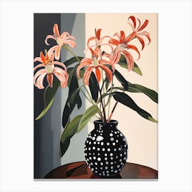 Bouquet Of Toad Lily Flowers, Autumn Fall Florals Painting 2 Canvas Print