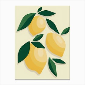 Lemons 3 Canvas Print