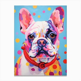 French Bulldog Pop Art Paint 4 Canvas Print