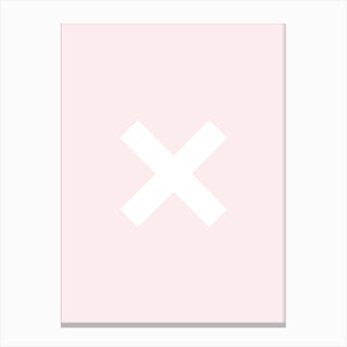 Pink X Canvas Print