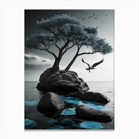 Eagle And Tree Canvas Print