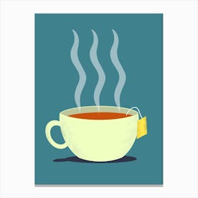 Cup Tea Drink Hot Tea Hot Drink Hot Beverage Beverage Steam Mug Canvas Print