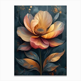 Abstract Flower Painting 37 Canvas Print