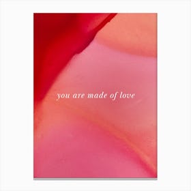 You Are Made Of Love 1 Canvas Print