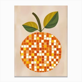 Mosaic Orange 2 Canvas Print