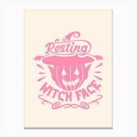 Resting Witch Face Canvas Print