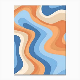 Abstract Wave Pattern 3 Canvas Print