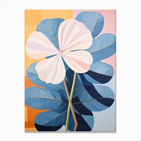 Hydrangea 1 Hilma Af Klint Inspired Pastel Flower Painting Canvas Print
