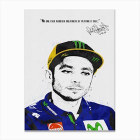 Valentino Rossi Quotes Canvas Print