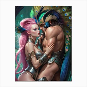 Strong Warrior Couple Canvas Print