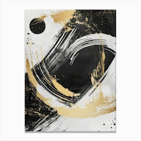 Abstract Black And Gold Canvas Print 18 Canvas Print