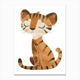 Charming Nursery Kids Animals Tiger 3 Canvas Print